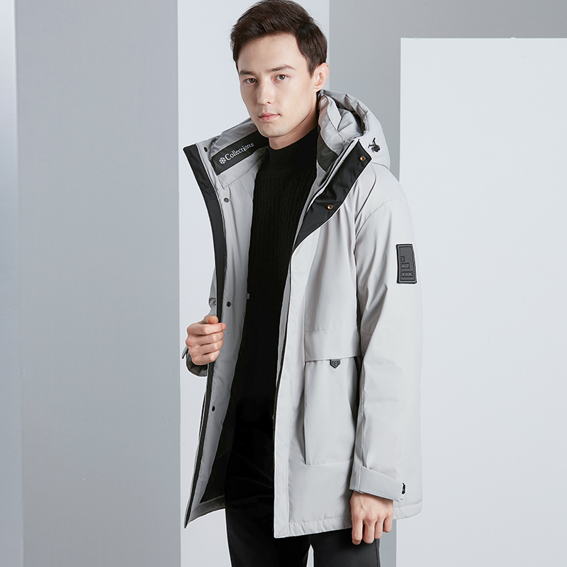 雅鹿冬季特卖羽绒服男士冬季2019新款加厚冬装潮牌短款工装外套男