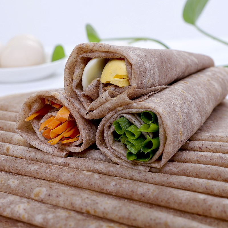 荞麦卷饼1斤早餐饼皮原味粗粮主食手抓饼