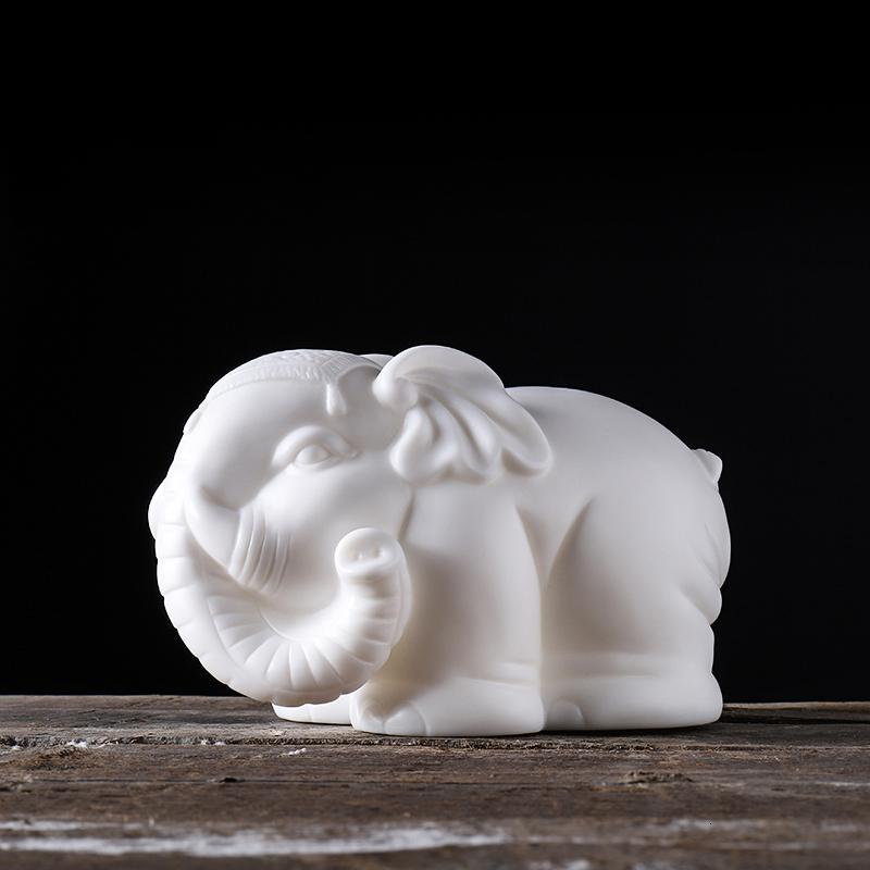 家柏饰(CORATED)德化白瓷茶宠手工茶台功夫茶具摆件单个茶玩家用礼盒190119Z高清大图