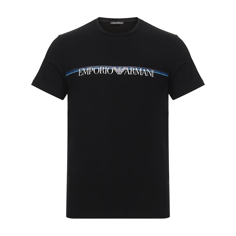 emporioarmani阿玛尼男士棉质圆领短袖t恤3g1tl61jhwz视频