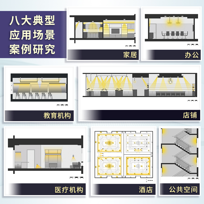 [正版]照明设计实战手册室内设计师灯光设计基础教程灯具选择参数速查手册家居装修软装搭配教程图解八大场所照明设计书籍高清大图