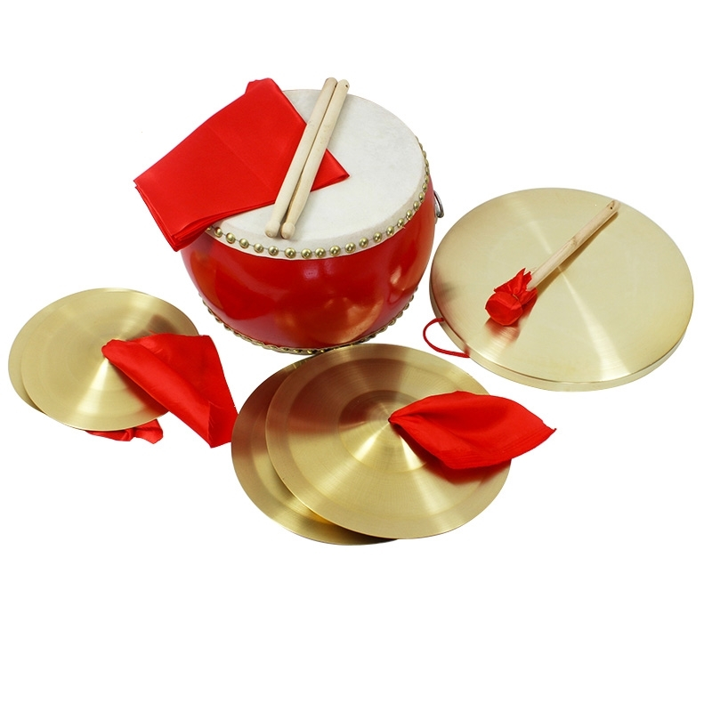 三句半道具铜锣纯铜镲年会活动套装成人舞台表演(锣鼓