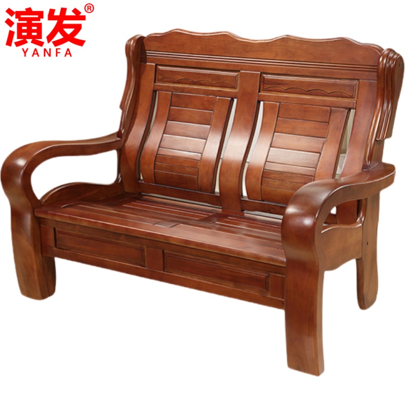 演发 实 木沙 发单人 张高清大图