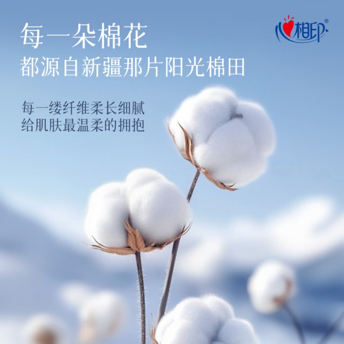 心相印洗脸巾 100%全棉柔巾 80抽*3包 母婴适用悬挂式棉柔巾 双开口随心抽高清大图