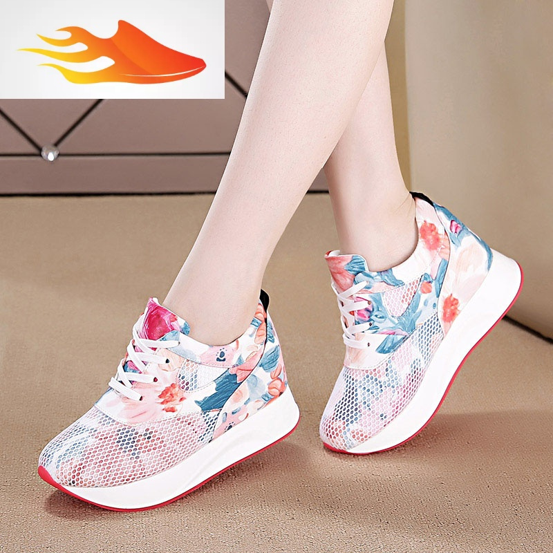 新款秋季鞋子女韩版百搭厚底秋款秋装休闲秋鞋女装内增高女鞋休闲鞋