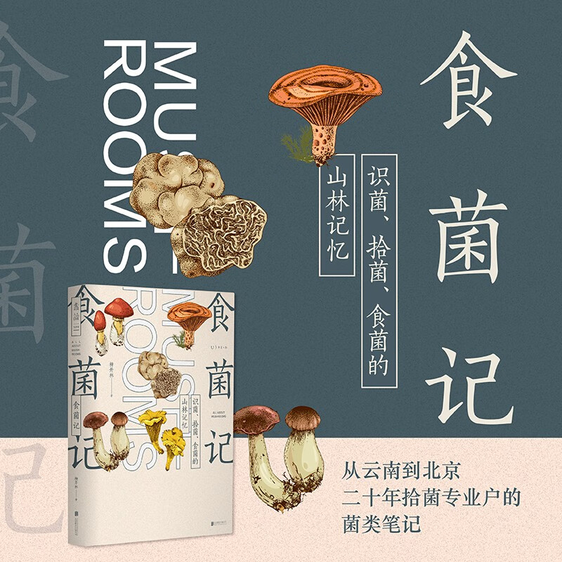 [醉染正版]食菌记:识菌、拾菌、食菌的山林记忆。从云南到北京,二十年拾菌专业户的菌类笔记 饮食文化 蘑菇 菌子 的历史文高清大图