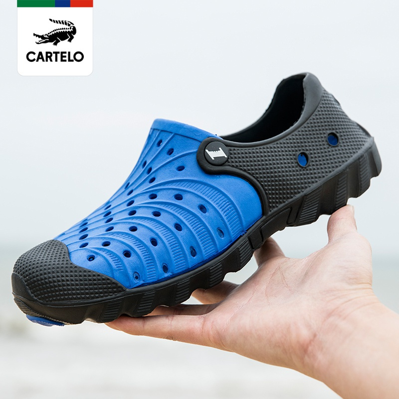 [线下专柜同款] 卡帝乐鳄鱼(cartelo)户外洞洞鞋休闲鞋两用花园鞋沙滩