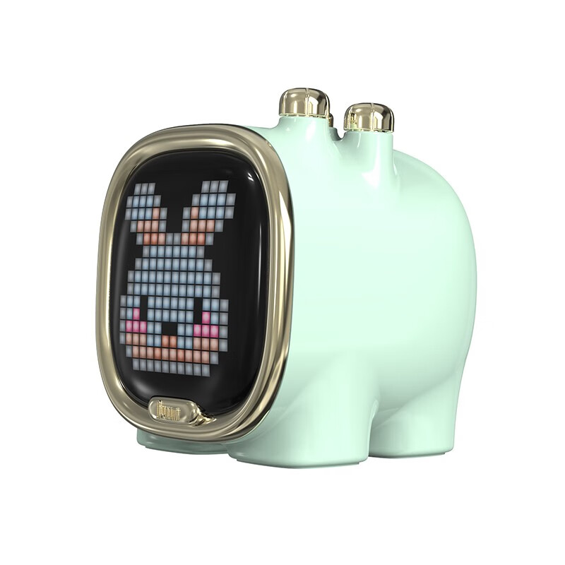 Divoom 点音像素小音箱便携式无线迷你音响蓝牙笔记本游戏电竞悬浮歌词桌面低音炮 糖心粉高清大图