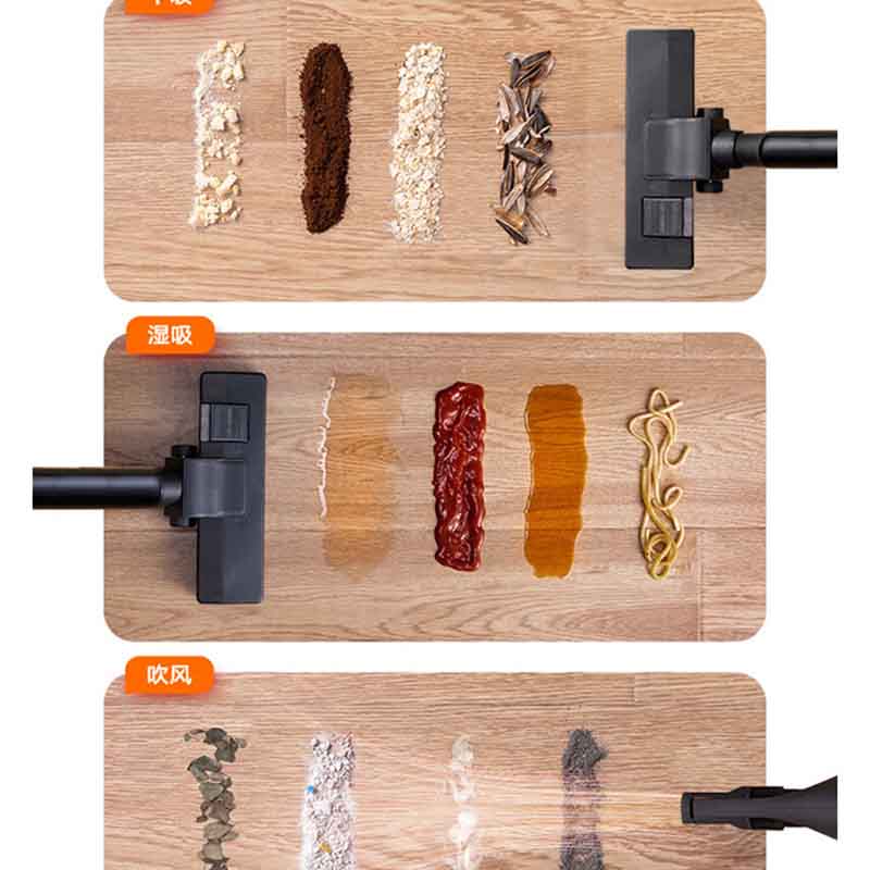 苏泊尔(SUPOR)桶式吸尘器家用强劲大吸力工业吸尘器开荒干湿吹吸尘机15L大容量 EVCB-70A高清大图