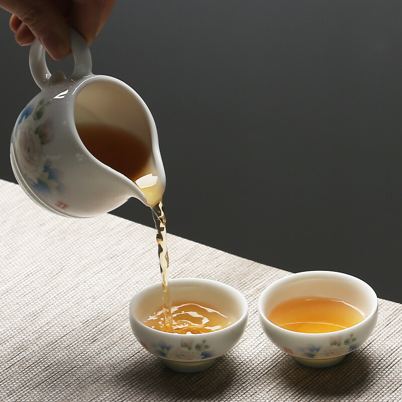 苏氏陶瓷(SUSHI CERAMICS) J0019 天香茶壶套组(一壶七杯一茶漏组) 十件套 (单位:盒)高清大图