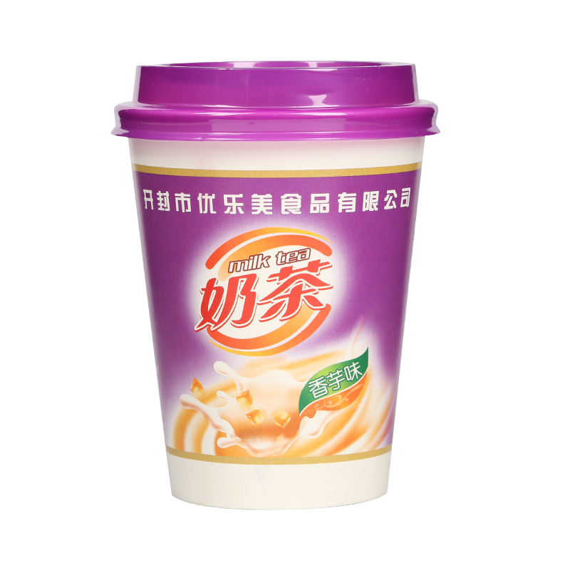 [五种口味可选]慧元康奶茶80g/杯经典原味草莓香芋麦香红豆味速溶冲泡奶茶饮品