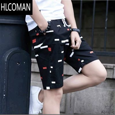 HLCOMAN短裤男夏季运动休闲五分大裤衩潮薄款5分7七分宽松速干男士沙滩裤