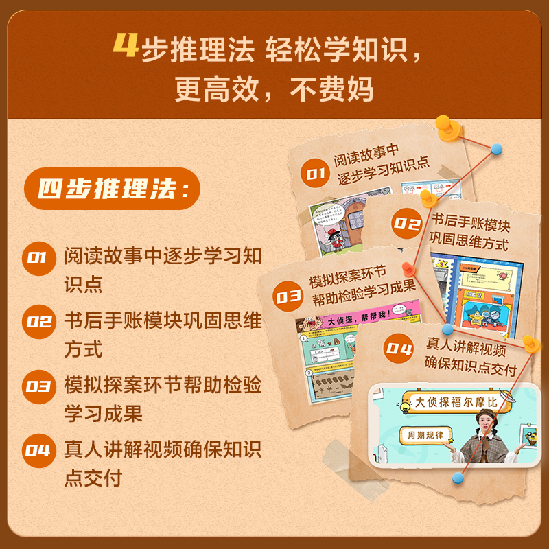 ❤[全3册]第一辑+第二辑+第三辑 [正版]学而思学而思大侦探福尔摩比 第一辑 逻辑推理 数学思维训练 早教启蒙书C高清大图