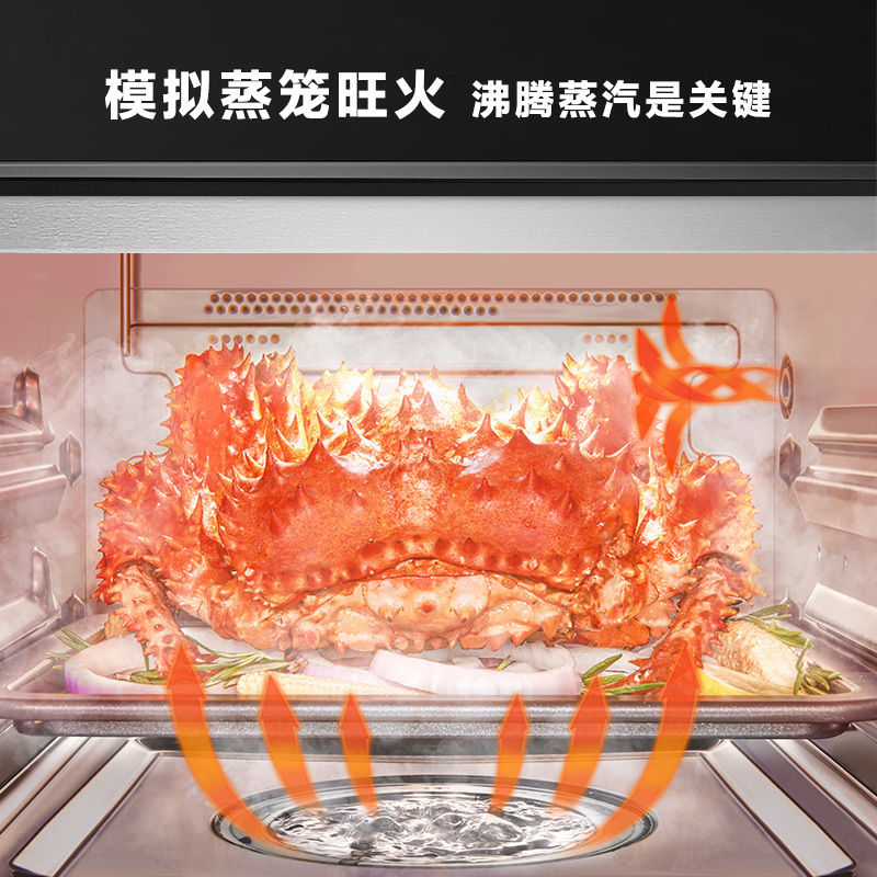 格兰仕电蒸炉CG15T-R60 蒸烤箱家用15升多功能蒸烤炸一体