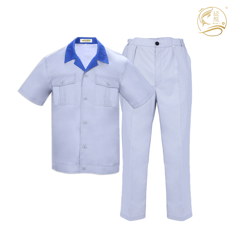短袖工作服T-006 银灰色 180