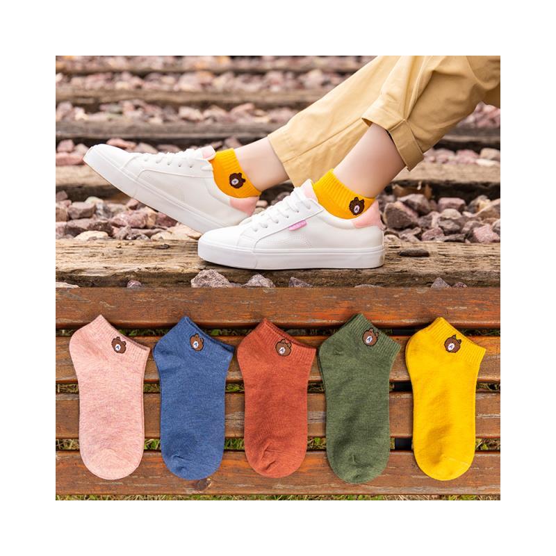 过脚踝袜子夏女运动短袜可爱浅口韩日系春秋薄款透气防臭透气