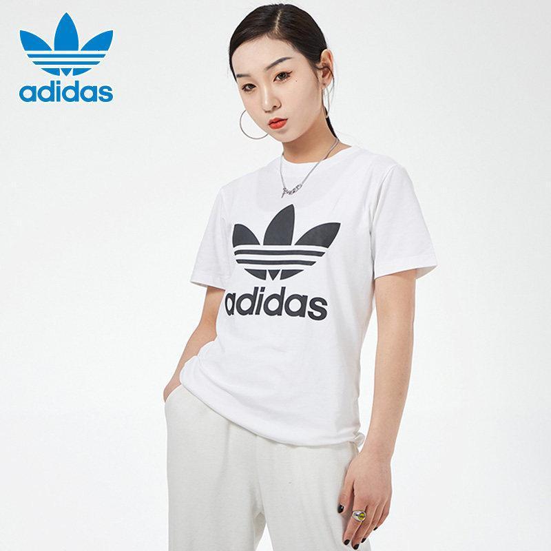 阿迪达斯 Adidas 运动t恤adidas三叶草白t恤女短袖2021春季新款运动服跑步半袖gn2899 价格图片品牌报价 苏宁易购胜道官方旗舰店
