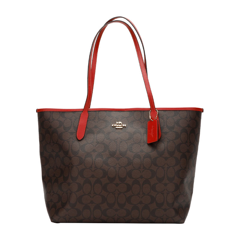 蔻驰(COACH)女士手提包5696 IMRVQ COACH 蔻驰奢侈品女士时尚印花皮革手提单肩双面托特包大容量旅行包礼物深棕配红边5696 IMRVQ【价格图片品牌报价】-苏宁易购苏皮士苏宁自营店 蔻驰(COACH)女士手提包5696 IMRVQ COACH 蔻驰奢侈品女士时尚印花皮革手提单肩双面托特包大容量旅行包礼物深棕配红边5696 IMRVQ【价格图片品牌报价】-苏宁易购苏皮士苏宁自营店