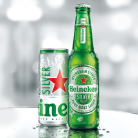 喜力星银(Heineken Silver)啤酒纤体听330ml*24罐/箱