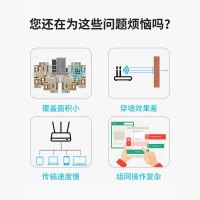 华三(H3C) B5 分布式路由器子母路由5G双频4千兆端口MESH组网 大户型 别墅高速穿墙游戏加速 1200M 1母装
