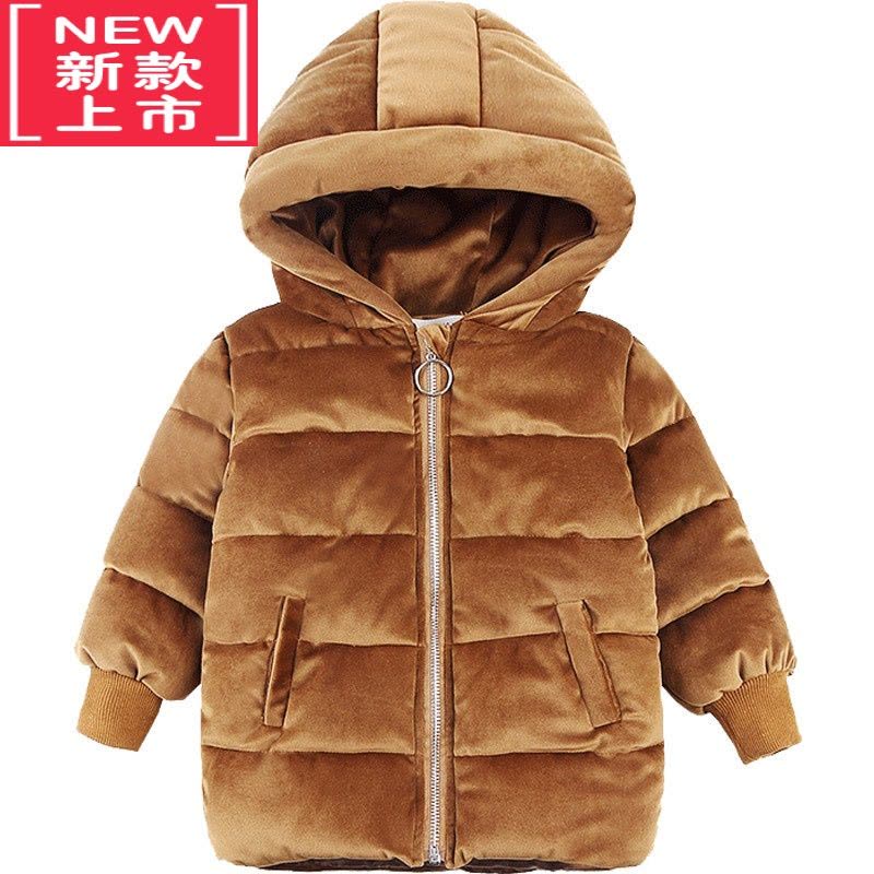 可莉允童装男童棉衣2021冬季新款儿童加绒加厚棉服小童韩版宝宝棉袄洋气图片