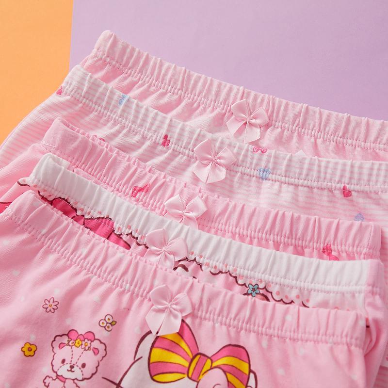 女童内裤平角5条混色150