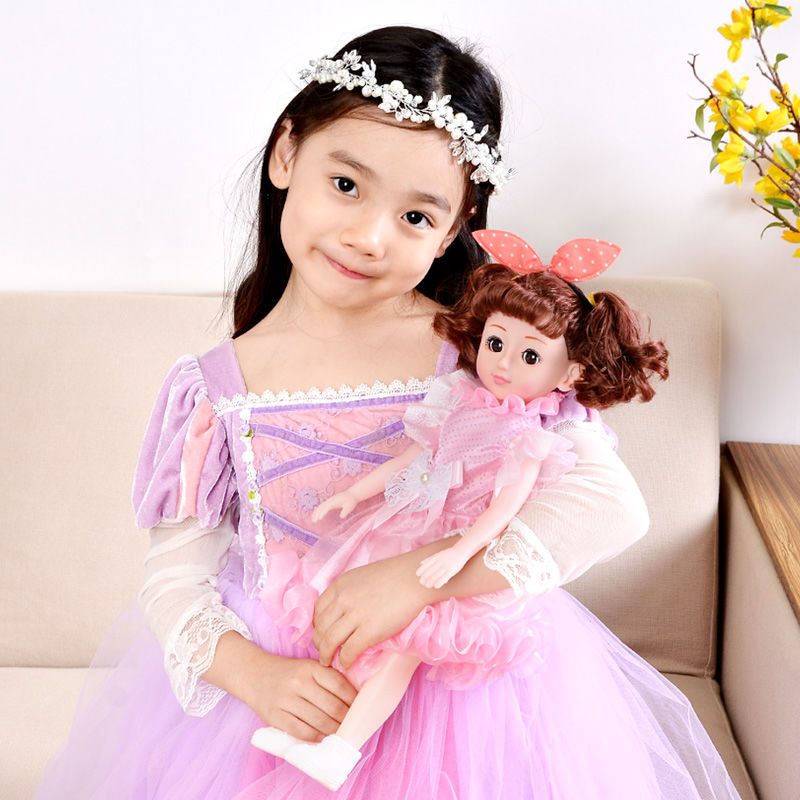 会唱歌的芭比娃娃婴儿童玩具仿真洋套装小女孩公主大布别墅