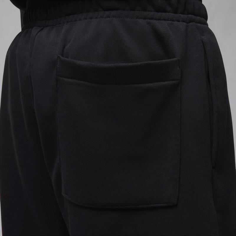 Jordan男款法式棉质篮球束脚运动短裤透气舒适可机洗黑白色高清大图