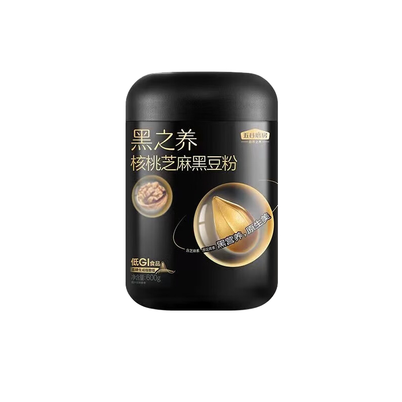 五谷磨房 600g 五谷磨房 黑之养黑芝麻糊大黑罐核桃芝麻黑豆粉五谷杂粮早餐代餐粉600g 600g