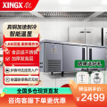 （冰洗）星星 （XINGX） 1.8米冷藏冷冻保鲜双温工作台厨房冰箱卧式冷柜商用 奶茶水吧操作台冷柜 TS-18TE（铜