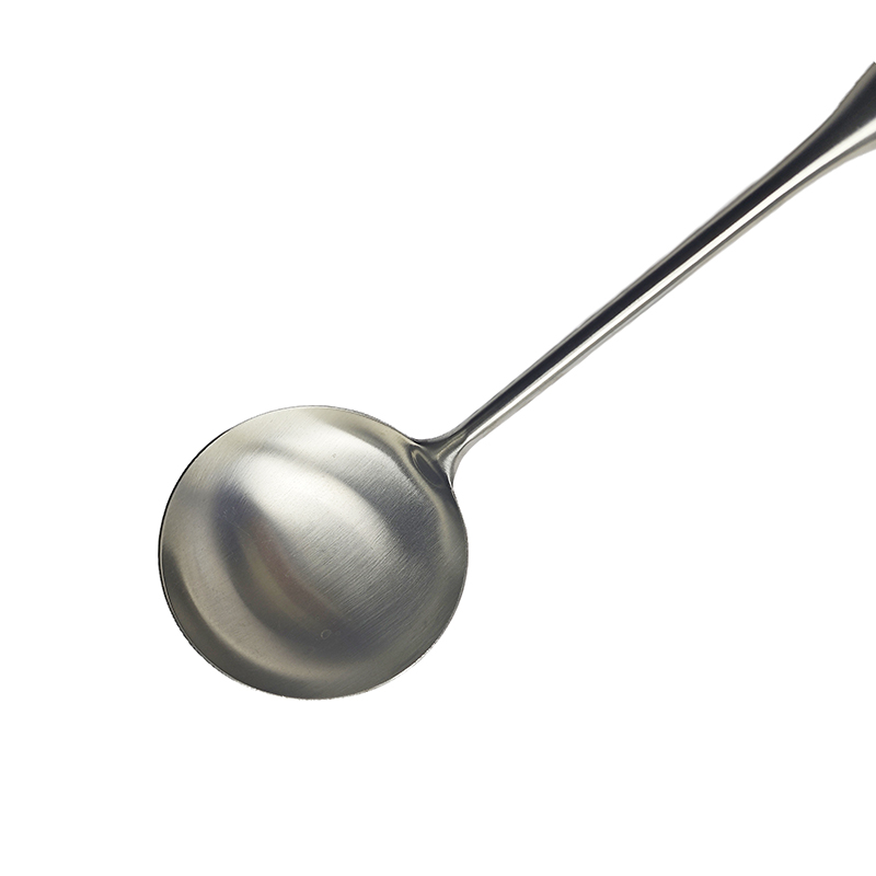 兰雅昀 304不锈钢木柄汤勺 37x10cm 把高清大图