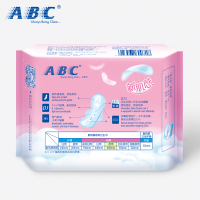ABC卫生巾新肌感超薄0.1棉柔舒爽透气KMS配方夜用285mm姨妈巾10片