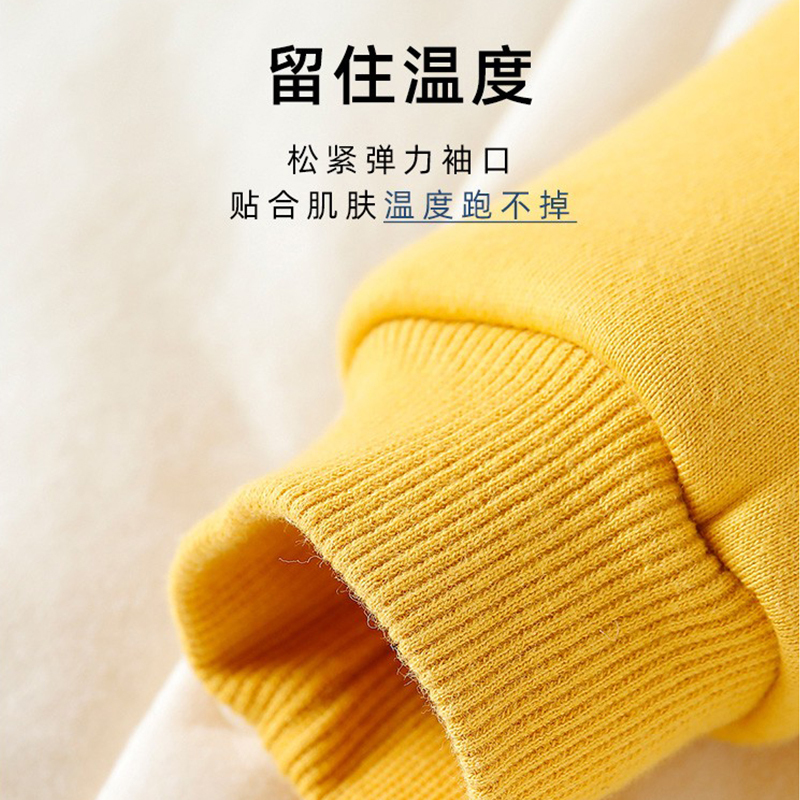 宝宝睡袍秋冬婴儿睡衣冬季加厚夹棉儿童睡裙小童男童防踢被