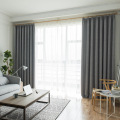 京城派纯色窗帘加厚遮光纯色棉麻窗帘布料简约现代客厅卧室定制成品窗帘 定制补拍价格（单拍不发-联系客服） 简约-灰色