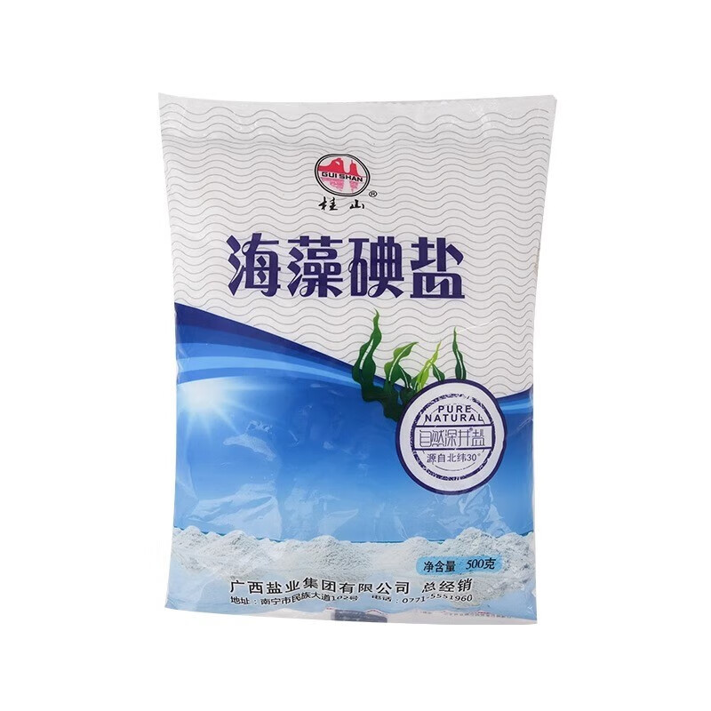 桂山 海藻碘盐500g 单位:包