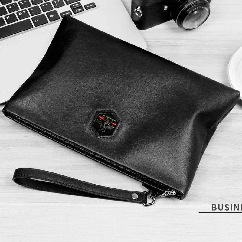 男士手包真皮商务手拿包男头层牛皮手抓包男包信封包