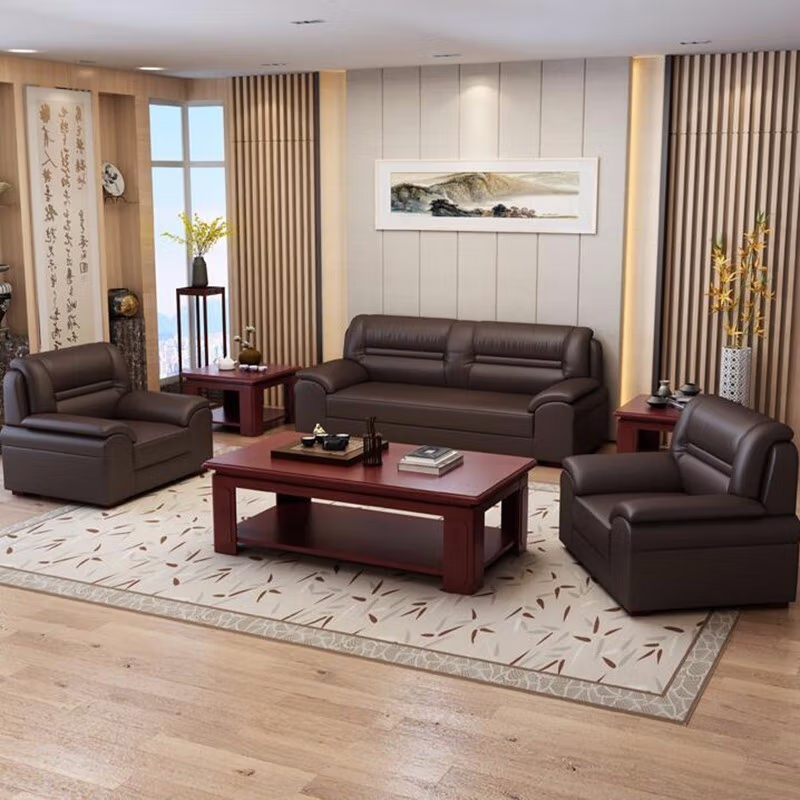 臻远 ZY5110336 办公沙发商务沙发会客办公沙发 西皮单人位高清大图