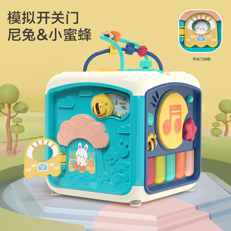 婴侍卫 音乐手拍鼓七面体 741 颜色随机