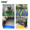 安赛瑞PVC塑料拼接地垫50×50cm 仓库车间走廊橡胶防滑地垫 灰 圆点纹27008