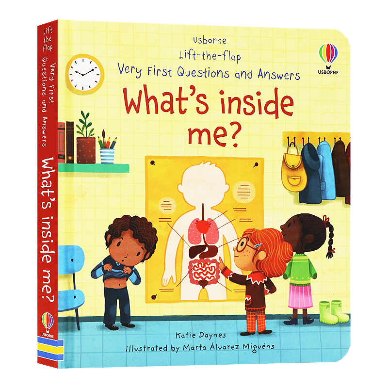 [正版]Usborne问与答系列立体翻翻书我们身体里有什么 Lift-the-flap What’s inside m