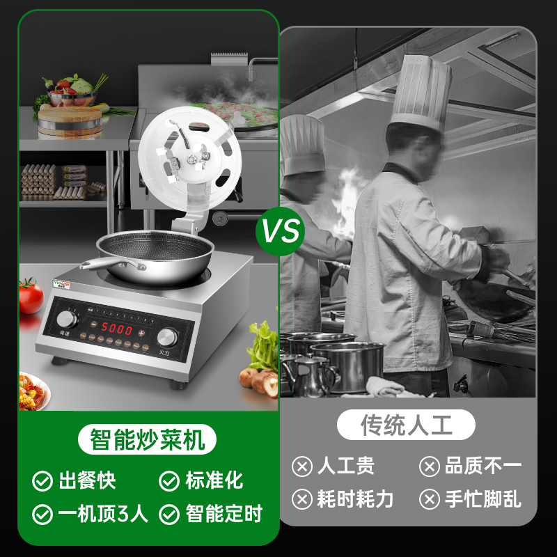 意黛斯(YIDAISI)全自动炒菜机商用 智能自动炒饭机炒菜机器人大型滚筒翻炒菜机YDS-TBS30高清大图