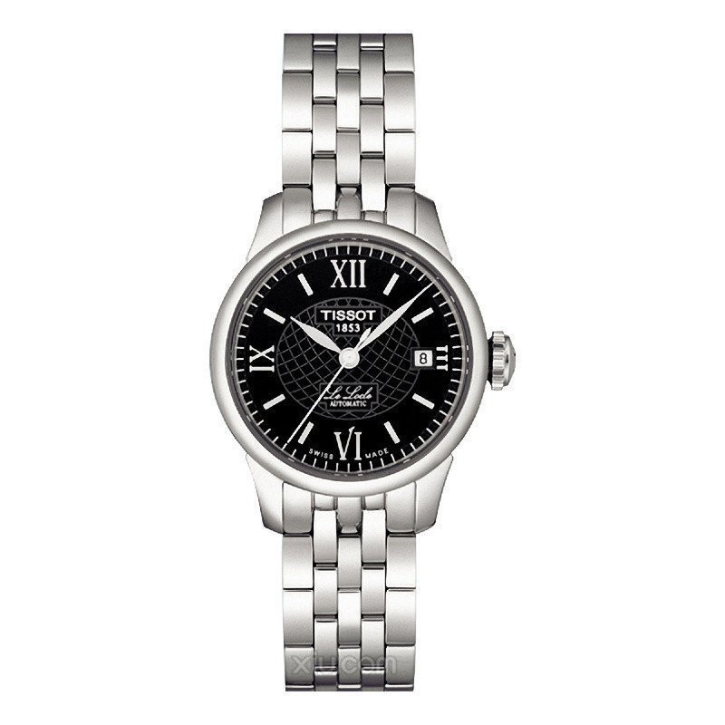 天梭tissot手表力洛克经典系列时尚钢带女士t41118333白盘女款