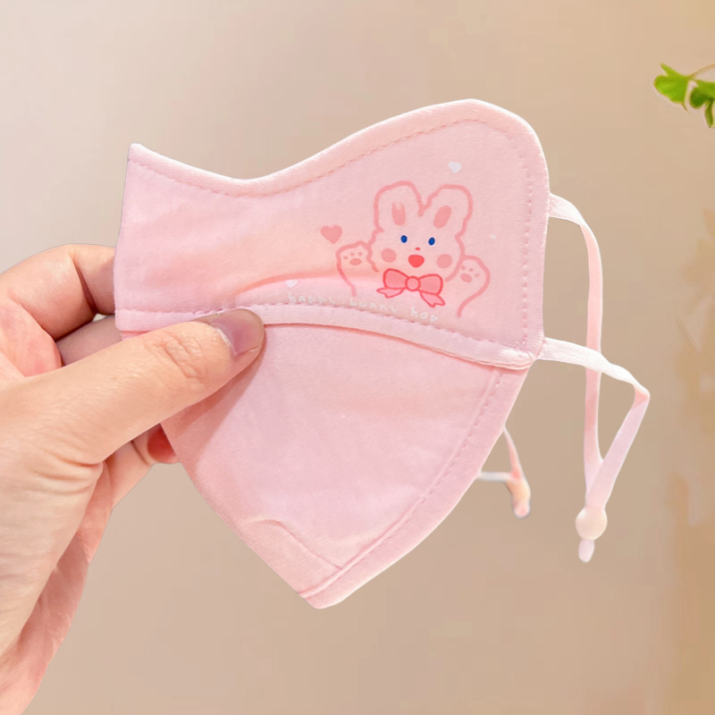 奥特曼口罩儿童口罩冬季宝宝防风男女童纯棉厚保暖面罩透气可水 2#C加厚护眼角1个-浅粉（鼻处隐形开口透气）