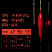 流氓漂超长鱼漂高灵敏加粗醒目套装全套纳米浮漂大粗尾漂加长 N104扁尾19目 2号