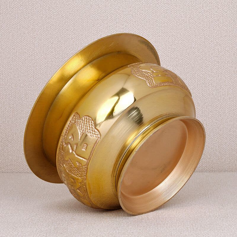 上善若水台湾铜香炉纯铜香炉香插香熏炉佛具佛教用品摆件【价格图片品牌