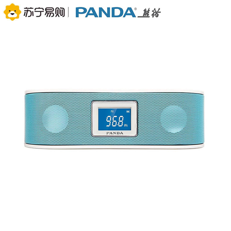 熊猫(PANDA)DS-140插卡桌面小音箱收音机便携式半导体可插U盘USB播放器 蓝色
