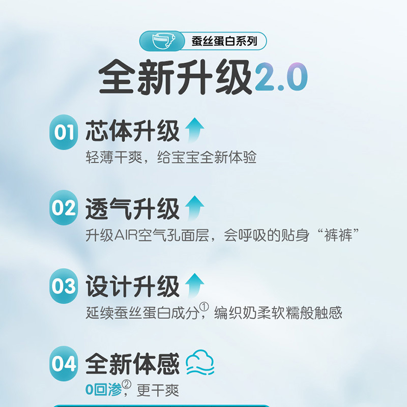 贝亲婴儿纸尿裤(蚕丝蛋白系列)M码 34片高清大图