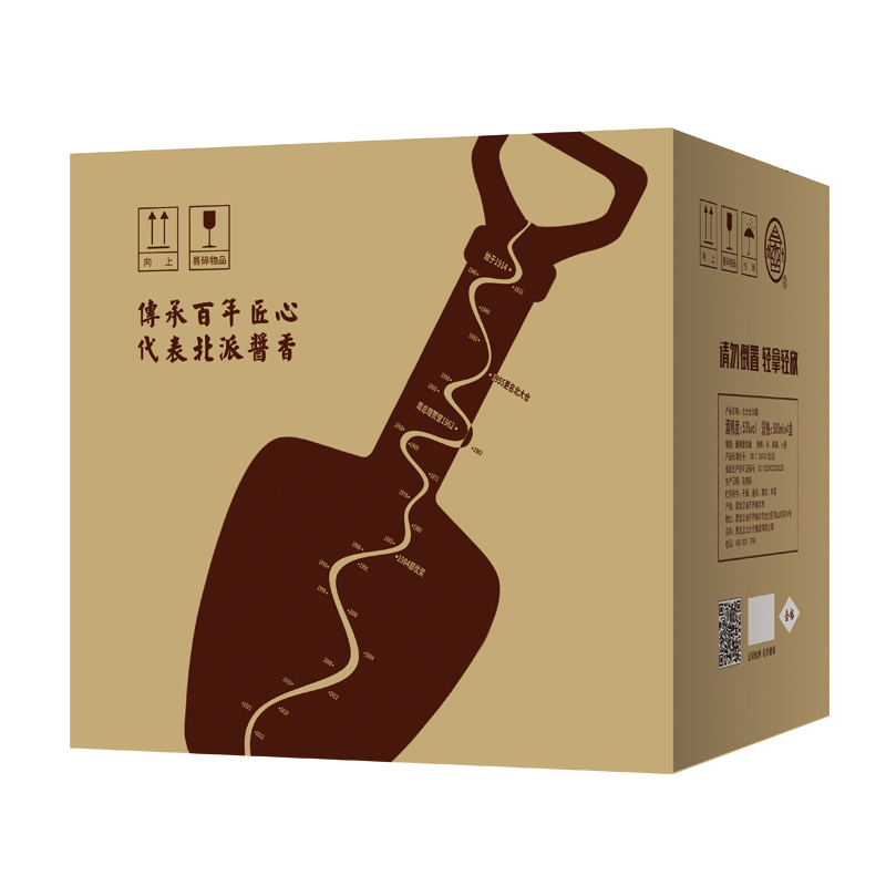 北大仓 世纪匠心1914 酱香型白酒 53度 500ml*4瓶