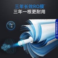 沁园(QINYUAN)小白鲸S600净水器 家用厨房直饮RO反渗透 600G无桶大通量纯水机KRL3916