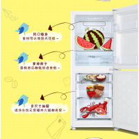 Haier/海尔 BCD-149WDPV 149升小型家用无霜双开门宿舍租房冰箱 风冷无霜 节能静音 小户型之选